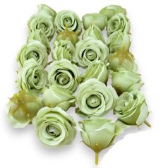  Dekor fejvirág - Rózsa - Világoszöld - 5 cm - 24 db/csomag 