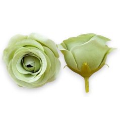   Dekor fejvirág - Rózsa - Világoszöld - 5 cm - 24 db/csomag 