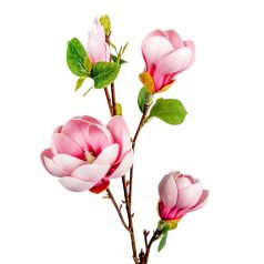 Magnólia ág polifoam - 4 virágos mix - 88 cm