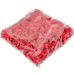Rózsafej - Piros - 7 cm  - 12 db/csomag