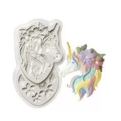 Szilikon forma - Unikornis 3. - 7x5 cm