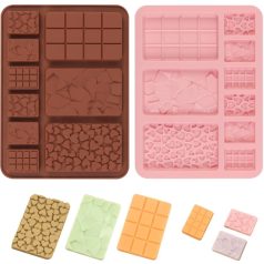   Szilikon forma - 5+3adagos táblacsoki készítő - 20x14, 5 cm