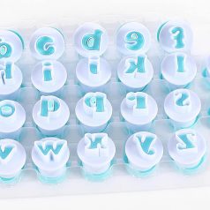   Kisbetűs” keksz,sütemény kiszúró forma - 26 db-os szett