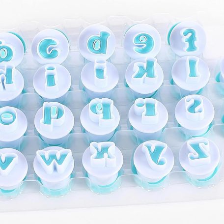 Kisbetűs” keksz,sütemény kiszúró forma - 26 db-os szett