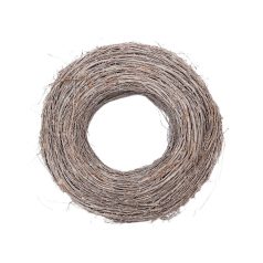 Atlin vessző koszorúalap antikolt szürke - 41x11cm