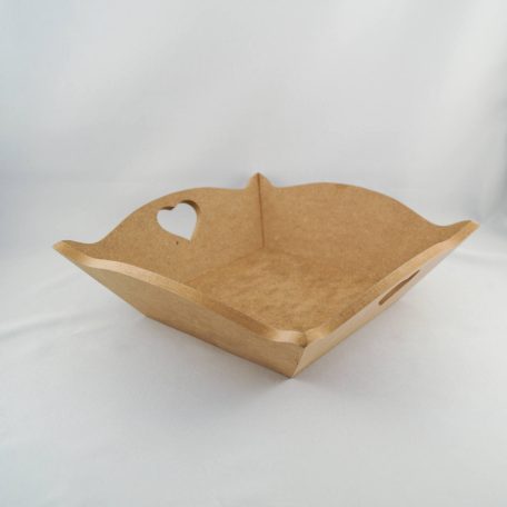 Cadence MDF Négyzet alakú kosár - 25x25x9 cm - TP-50