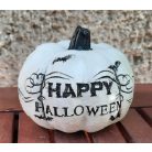 Kerámia tök - Happy Halloween - 11x8 cm  