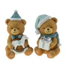 Maci figura hintalóval, ajándékkal - 10,5 cm