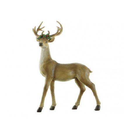Szarvas figura - Barna - 33 cm