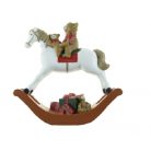Karácsonyi hintaló - Fehér - 15 cm, 20 cm