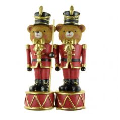 Diótörő maci figura – 5,5x5x18 cm,  7x6x23 cm