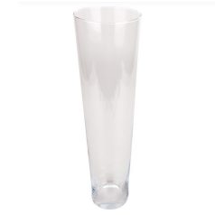Üveg váza - 14x50 cm