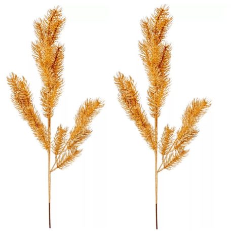 Fenyőág metál arany - 60 cm
