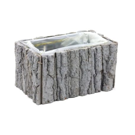 Kéreg láda - Szürke - 23x14x12 cm  