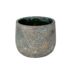   Silas beton kaspó antikolt bronz - 9,6 cm, 10,6 cm, 13,3 cm, 16,7 cm, 17,5 cm 