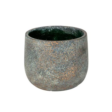 Silas beton kaspó antikolt bronz - 9,6 cm, 10,6 cm, 13,3 cm, 16,7 cm, 17,5 cm 