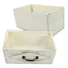 Fa fiók fehér - 22,5x13x10,5 cm