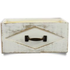 Fa fiók fehér - 22,5x13x10,5 cm