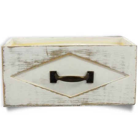 Fa fiók fehér - 22,5x13x10,5 cm