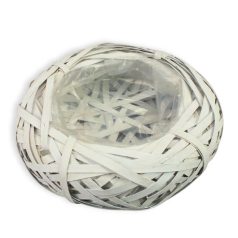 Bélelt fészek fehér közepes - 25x7 cm