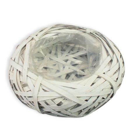 Bélelt fészek fehér közepes - 25x7 cm