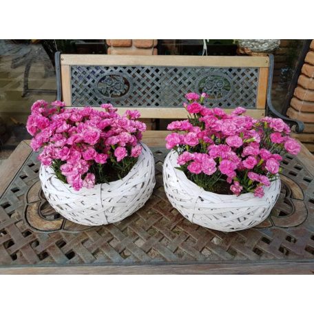 Bélelt fészek fehér közepes - 25x7 cm