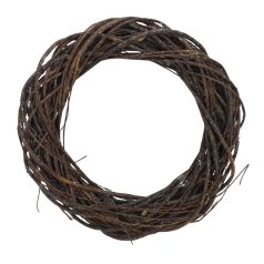 Indás vessző koszorú - Barna - 35 cm