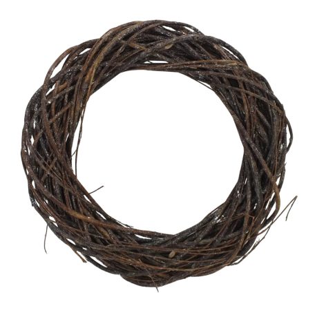 Indás vessző koszorú - Barna - 35 cm