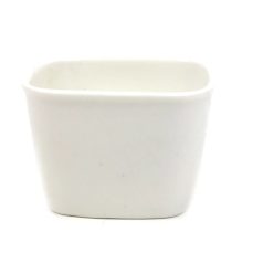 Kerámia tál - Fehér - 9x9x6 cm 