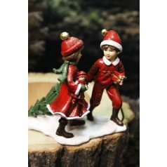 Karácsonyi lány, fiú figurák