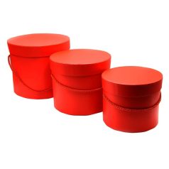 Díszdobozok kerek - 3 db-os szett