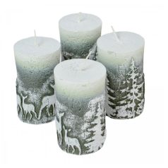 Karácsonyi gyertyák - Zöld