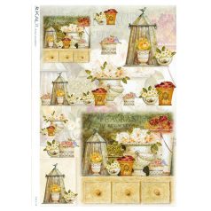 Konyha, gyümölcs, kávés rizspapírok